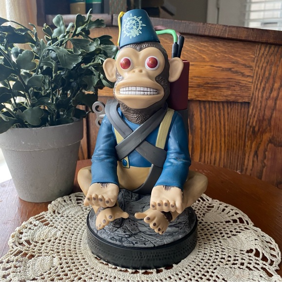 Blue and Brown Monkey Figurine - Picture 7 of 8